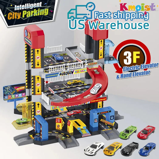 Children's Toy Track Smart City Parking Lot Adventure Puzzle