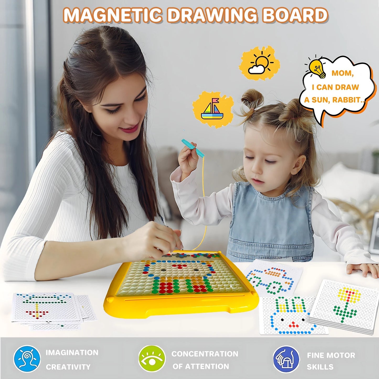 Magnetic Color and Number Maze