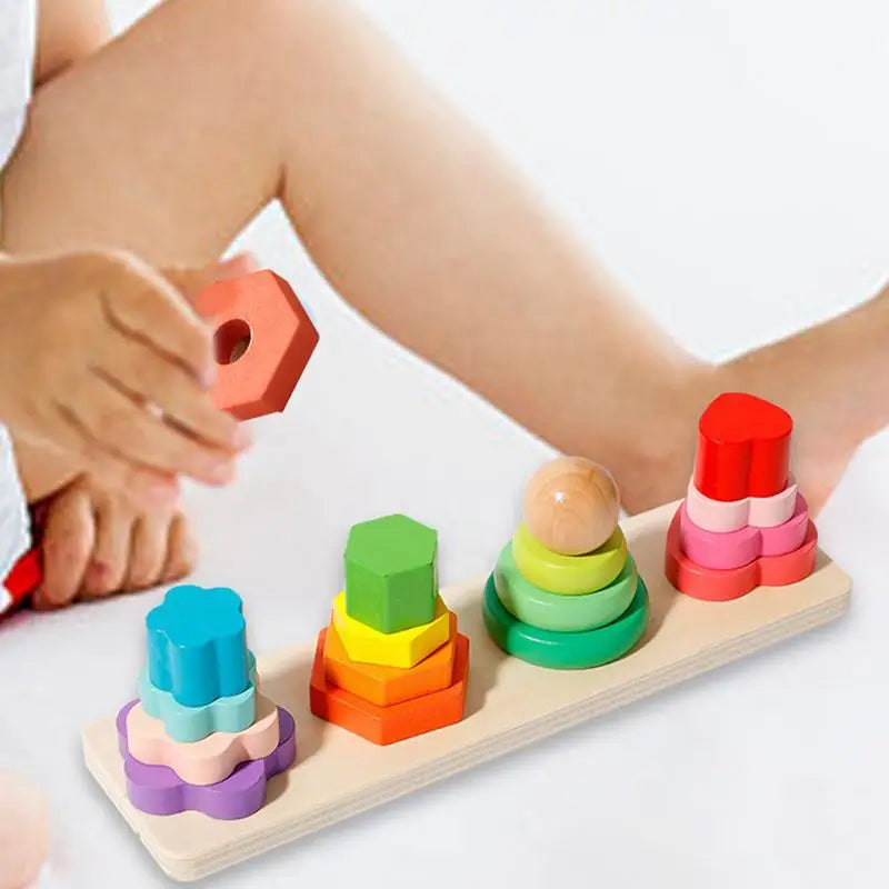 Multifunctional Creative Tower Baby Stacking Puzzle Block
