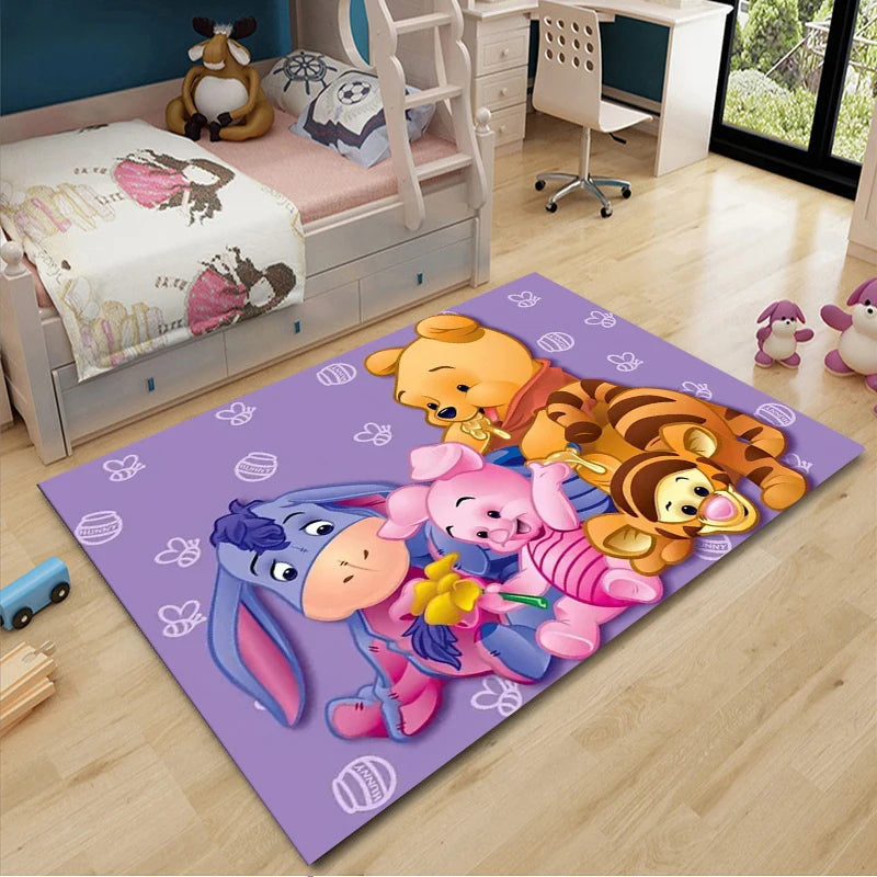 Disney Winnie the Pooh Printed Kids Non-slip Large Area Rug 3D Carpet for Home Living Room Children's Bedroom Sofa Doormat Decor