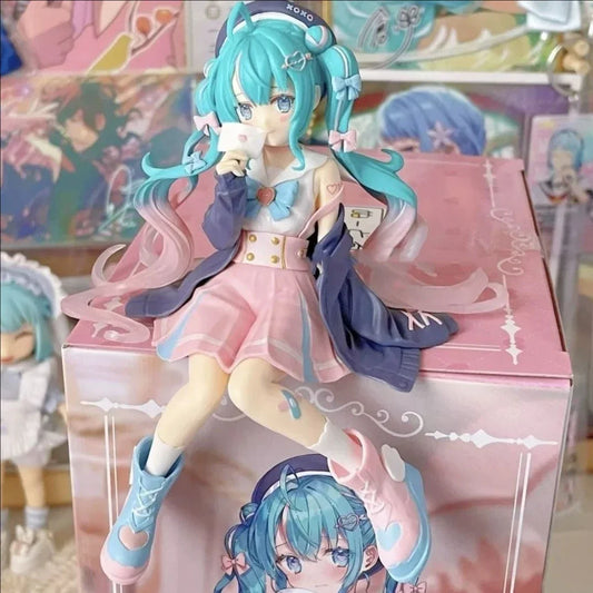 New Sakura Hatsune Miku Handmade Cute Car Chassis Desktop Decoration Ornaments Scenery Female Model Gift