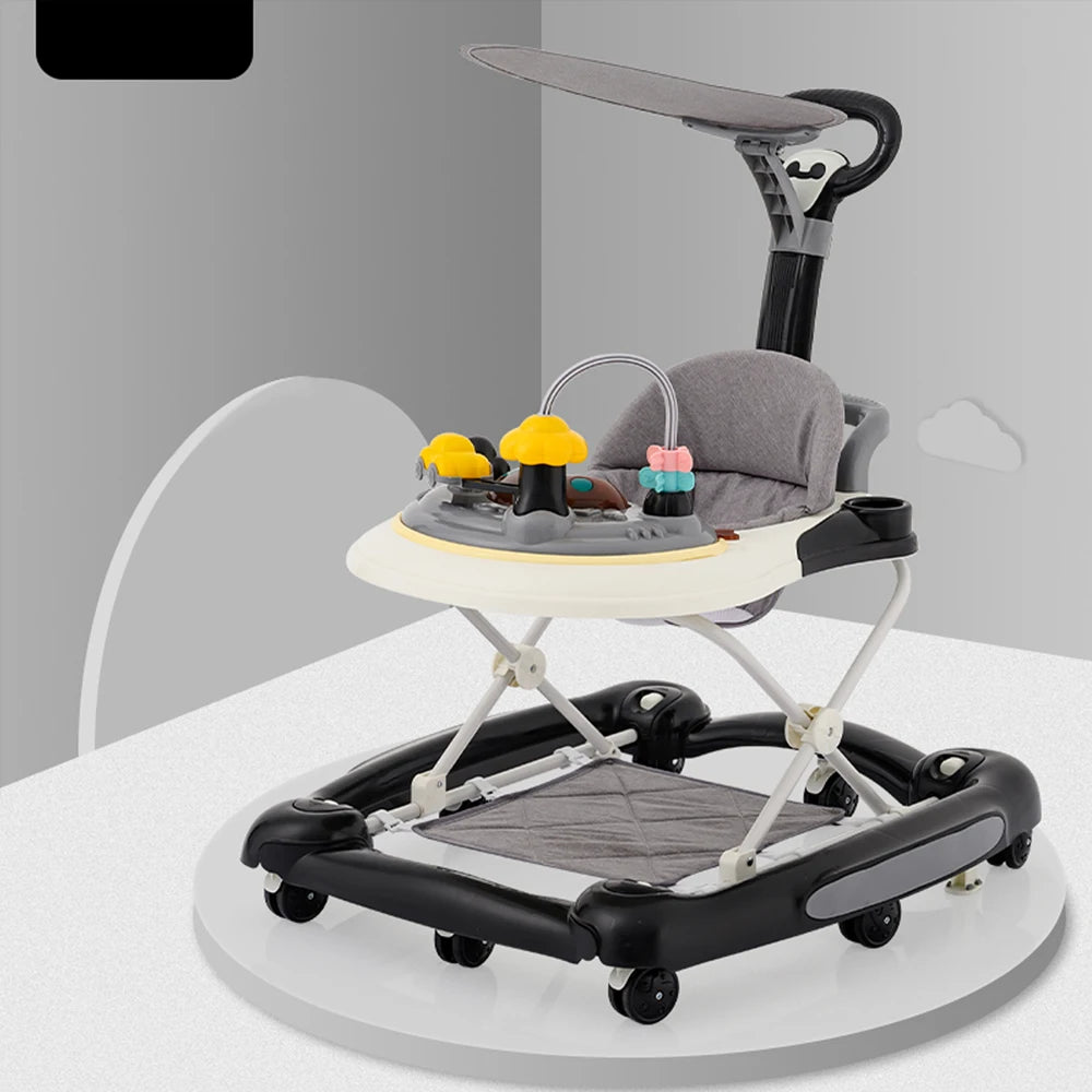 Foldable Baby Walker With Universal Wheel Handcart