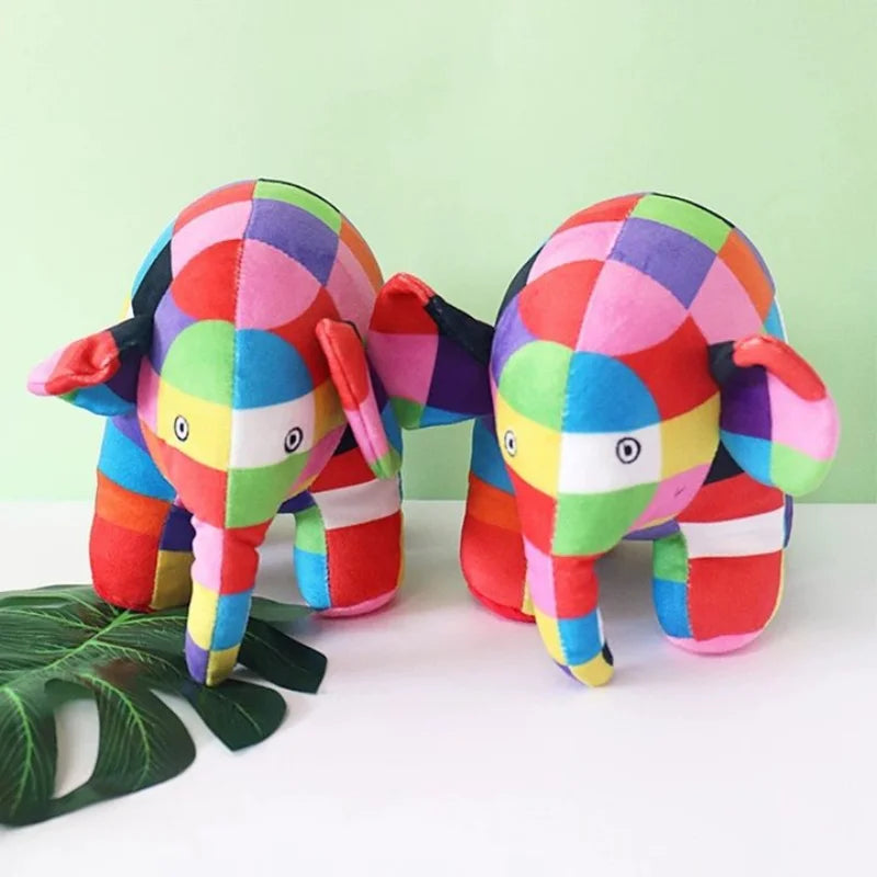 Newi Anime Colorful Elephant Figure Plush Doll