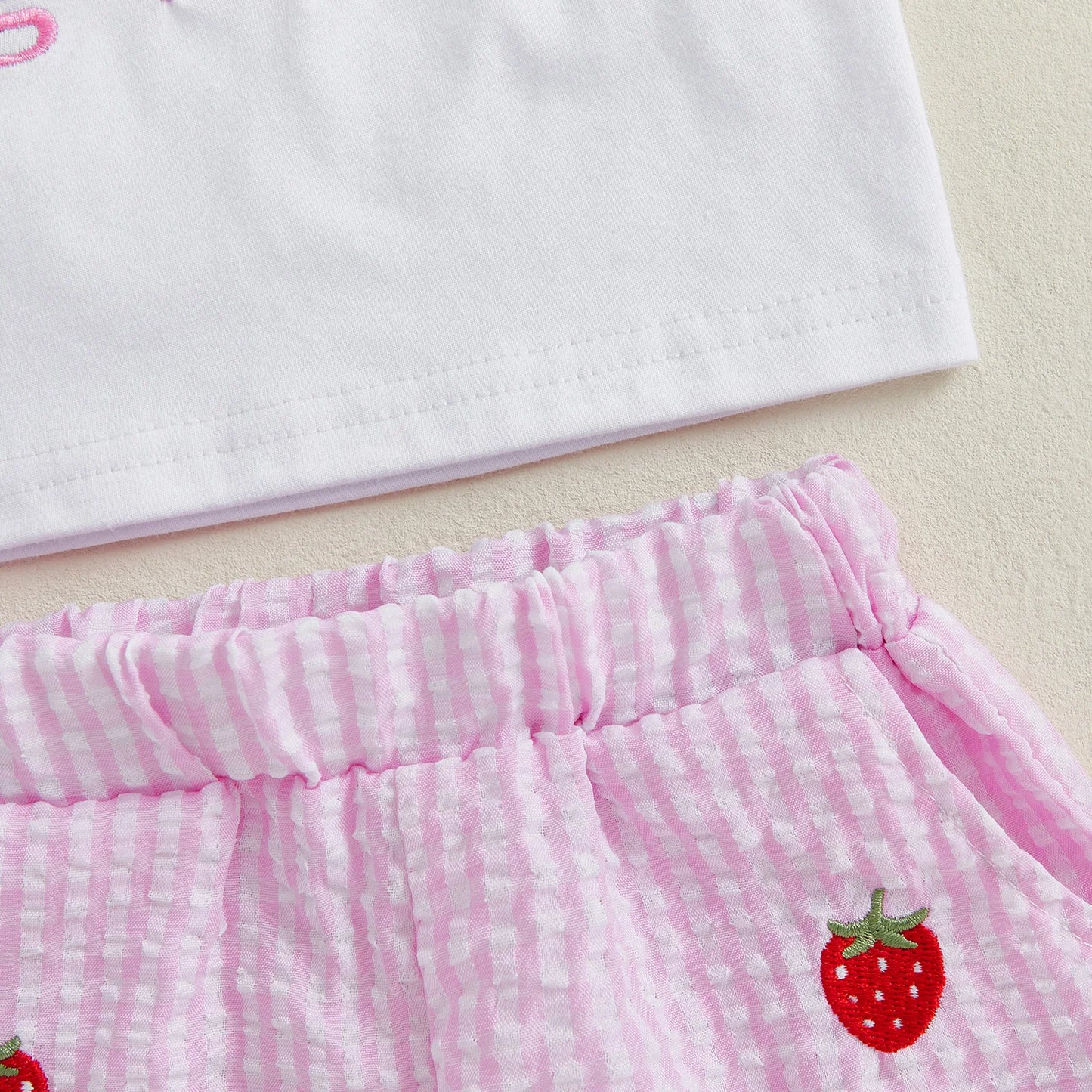 Baby Girls Shorts Set, Short Sleeve