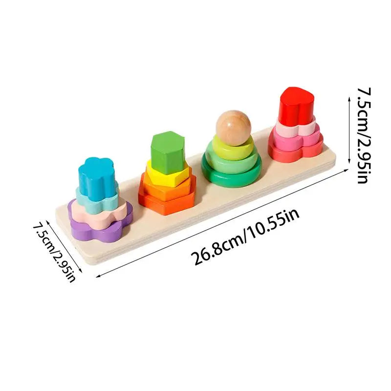 Multifunctional Creative Tower Baby Stacking Puzzle Block