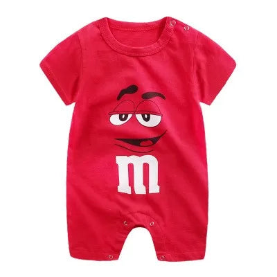 Cartoon Printed Rompers Newborn Boys Girls Short Sleeve Bodysuits Infantil Summer Thin Cotton Cute Onesie Baby Fashion Clothes