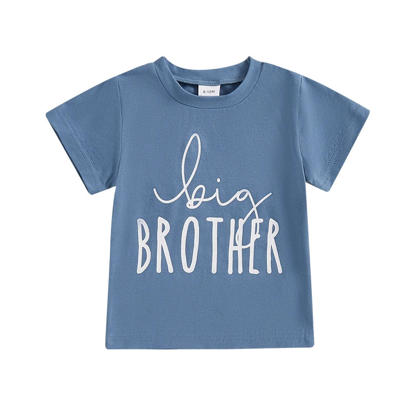 Toddler Boys T-Shirts Letter Print Short Sleeve Shirt