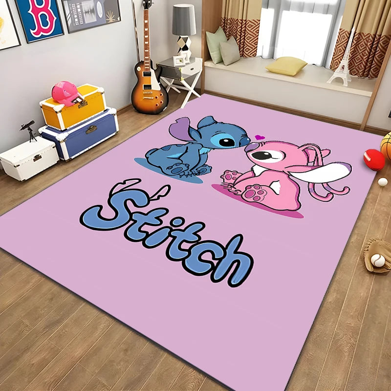 Disney Pattern Carpet Stitch 3D Printing Large Area Rug Carpet for Living Room Children's Bedroom Sofa Doormat Floor Mat Gift