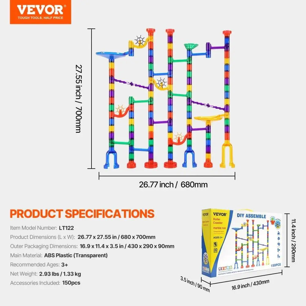 150 Piece Marble Run Building Set