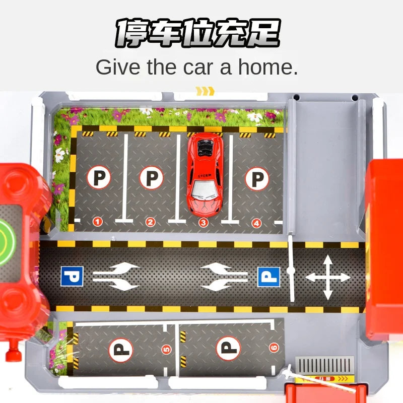 Children's Toy Track Smart City Parking Lot Adventure Puzzle