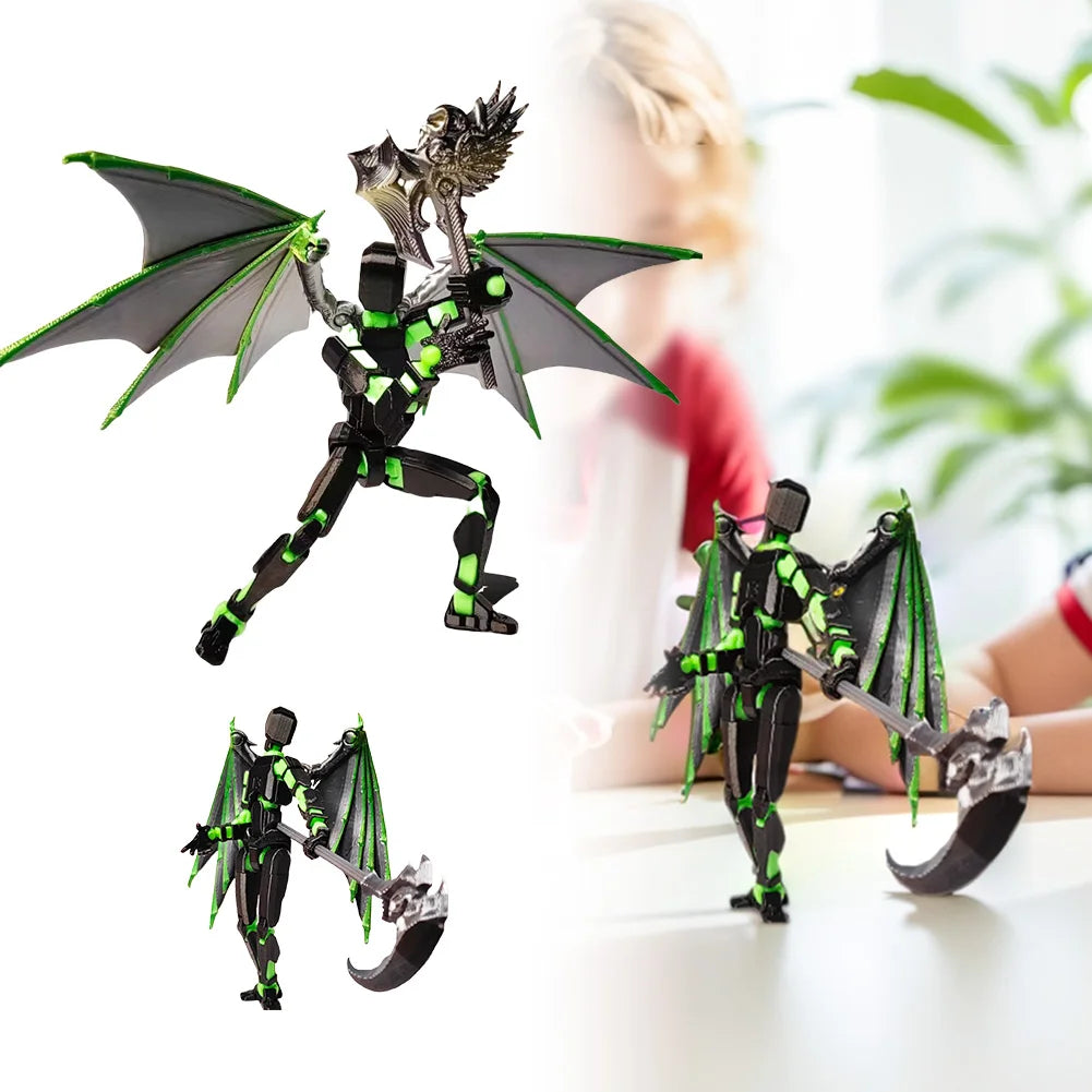 3D Printed Multi-Jointed Dummy Decorative Flexible Articulated Fidget Toy