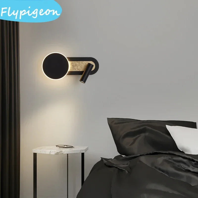 Modern LED Wall Lights Rotatable Spot Reading Light for Bedroom Hotel Reading Bedside Study Corridor Indoor Decor Wall Lamps