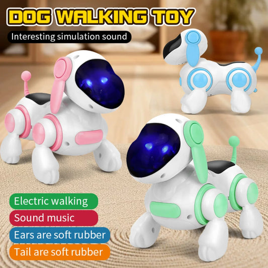 Electronic intelligent interactive robot dog, crawling dog toy