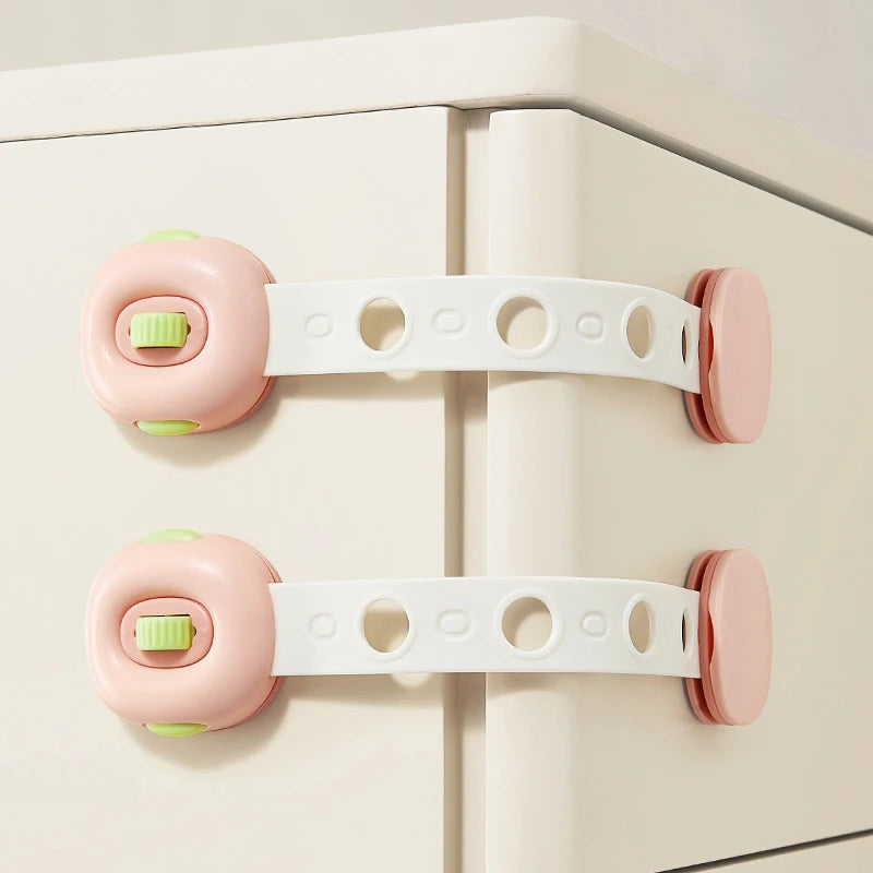 1 Piece Baby Cabinet Sliding Door Window Multi-functional Protective Child Safety Lock Anti-pinch Drawer Lock