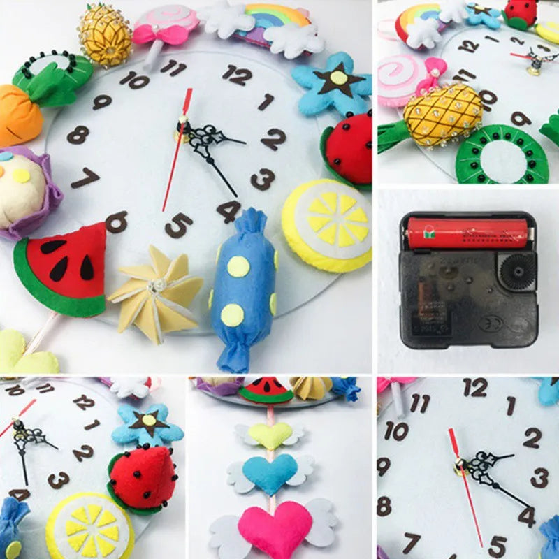 Handmade Felt Making Tools Child Toys Wall Clock