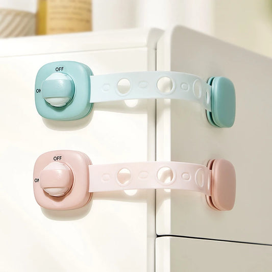1 Piece Baby Cabinet Sliding Door Window Multi-functional Protective Child Safety Lock Anti-pinch Drawer Lock