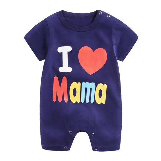 Cartoon Printed Rompers Newborn Boys Girls Short Sleeve Bodysuits Infantil Summer Thin Cotton Cute Onesie Baby Fashion Clothes