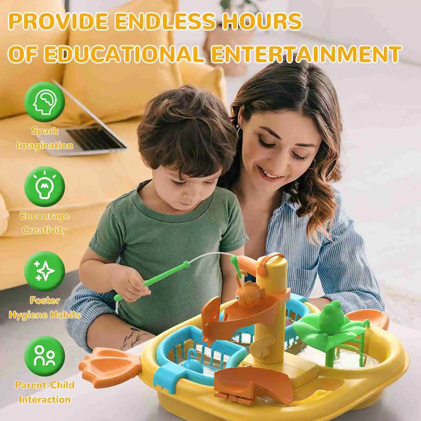 Play Sink with Running Water Cutting Food 2 in 1 Role Play Kitchen