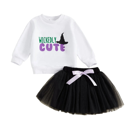 Toddler Girls 2Pcs Halloween Outfit