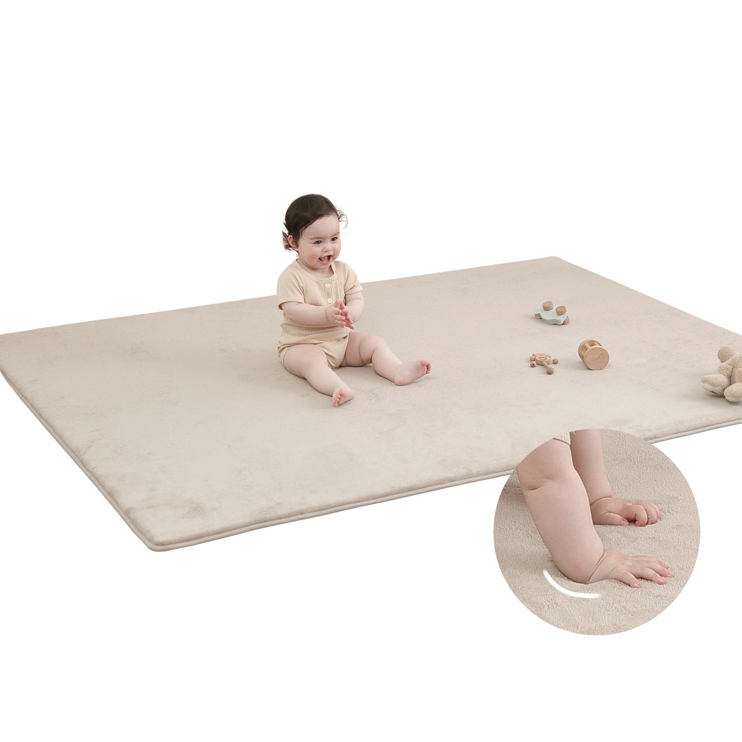 Gray Memory Foam Baby Play Mat