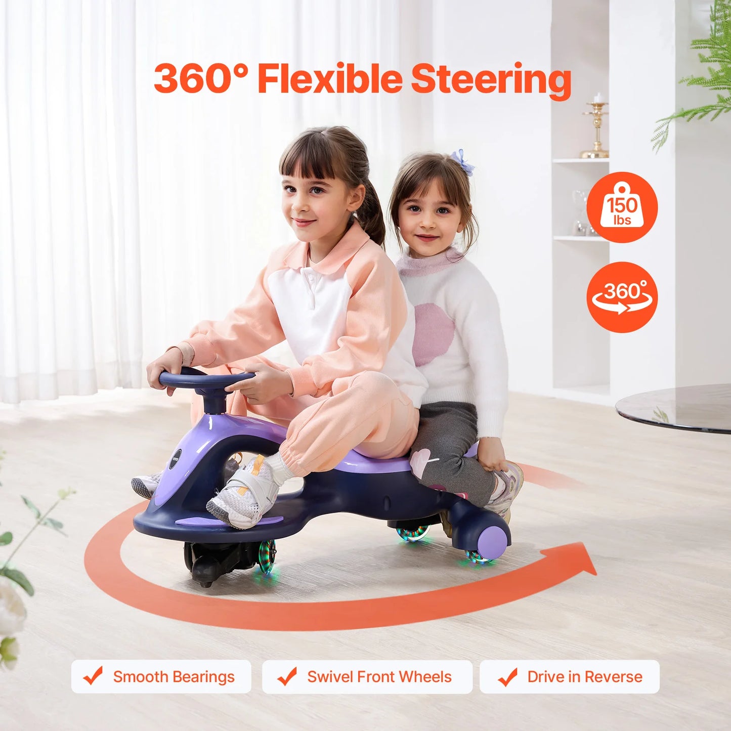 150Lbs 6V Electric Wiggle Car Children