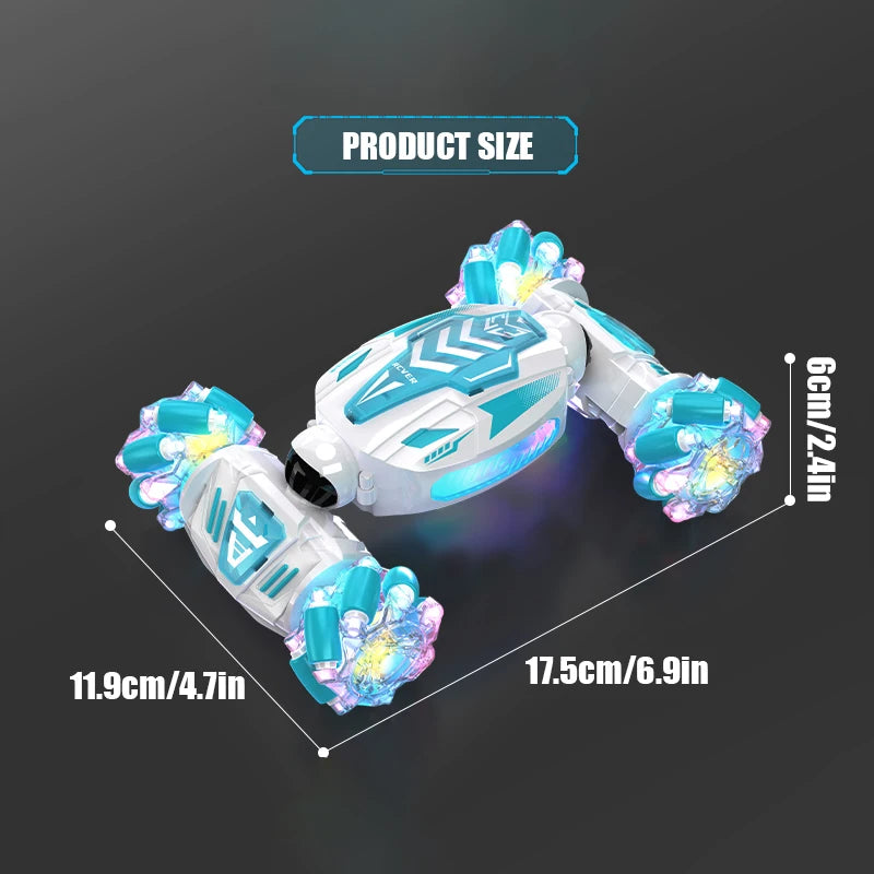 2.4G Remote Control Twist Stunt Car with Lights Sounds RC Drift Car