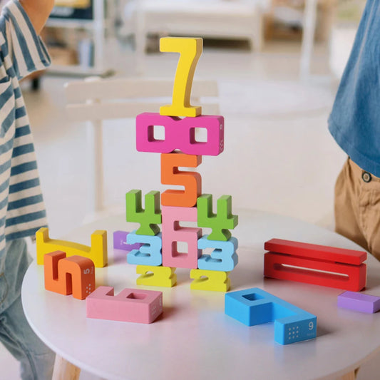 10/20PCS Educational Digital Wooden Blocks﻿