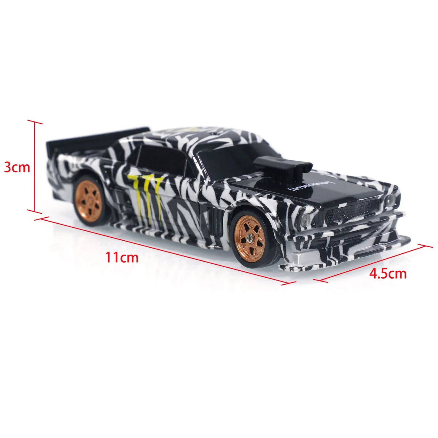1/43 Scale RC Drift Race Car with Gyro 4WD High-speed Mini Toy Car