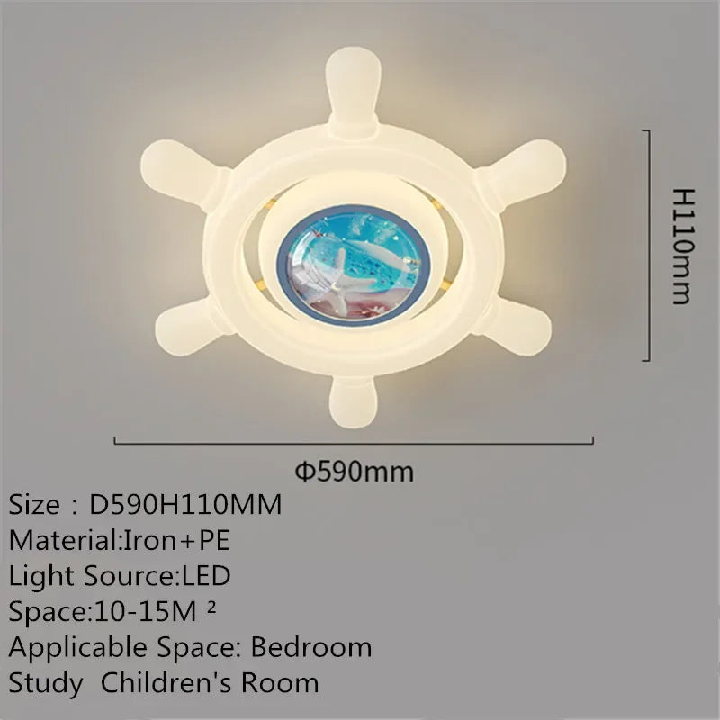 Nordic Modern Children's Room Ceiling Lamp