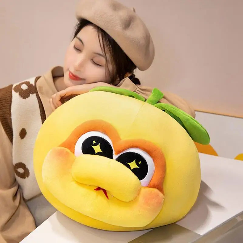 Snake Plush Toy Fruit Snake Plush Throw Pillow