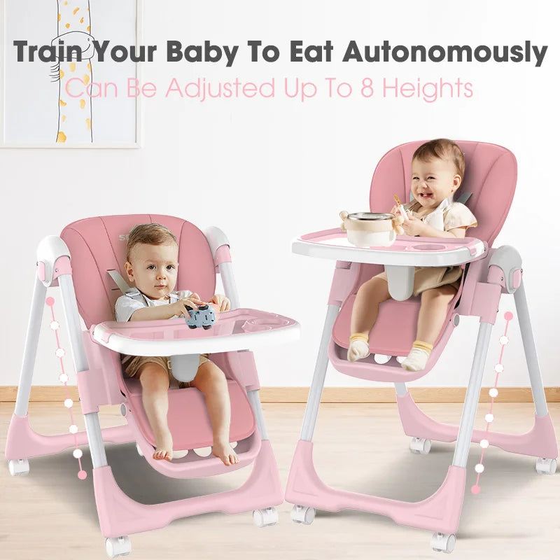 Foldable High Chair for Baby ,Toddler for Infants 6-36 Months