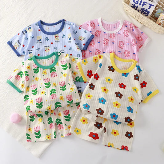 New Kids Boys Girls Summer Clothing Sets