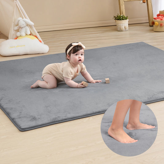 Gray Memory Foam Baby Play Mat