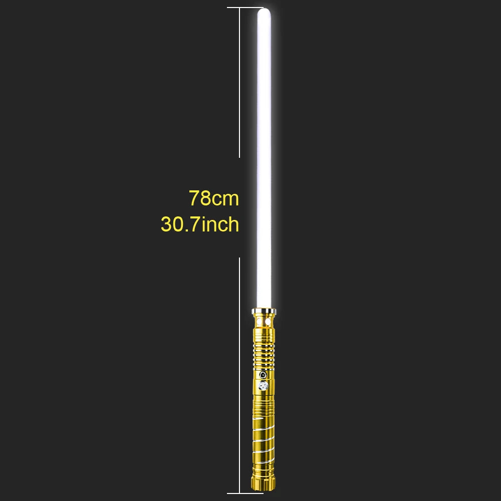 Light Up Saber Metal Sword RGB 16 Colors, 2 In 1 Light Sword Toy