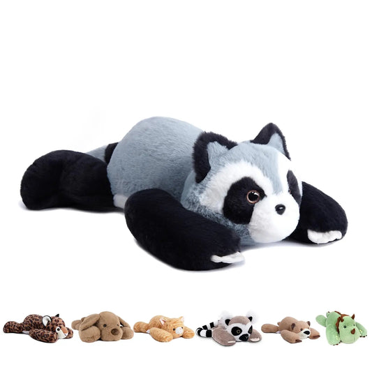 20in 3.3lb Weighted Raccoon Plush Toy