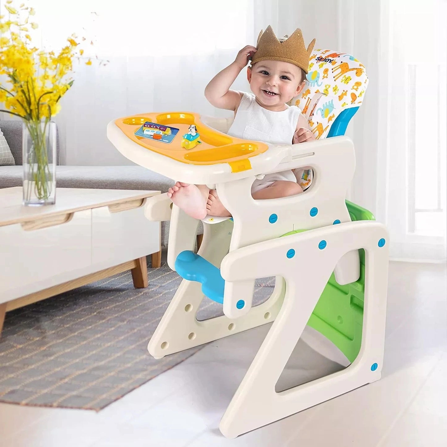 High Chairs For Babies Toddlers 3-in-1 Adjustable High Chair