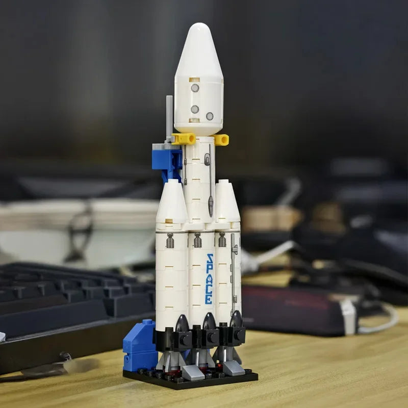 Spaceship Building Set with Launch Tower