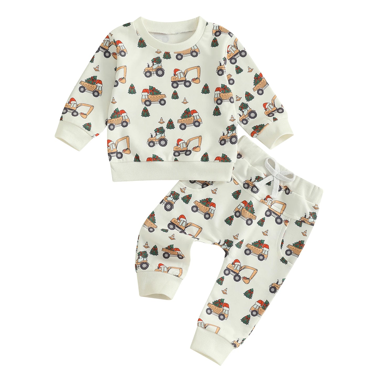 Baby Girl Christmas Outfit Reindeer Snowflake Print Long Sleeve Top