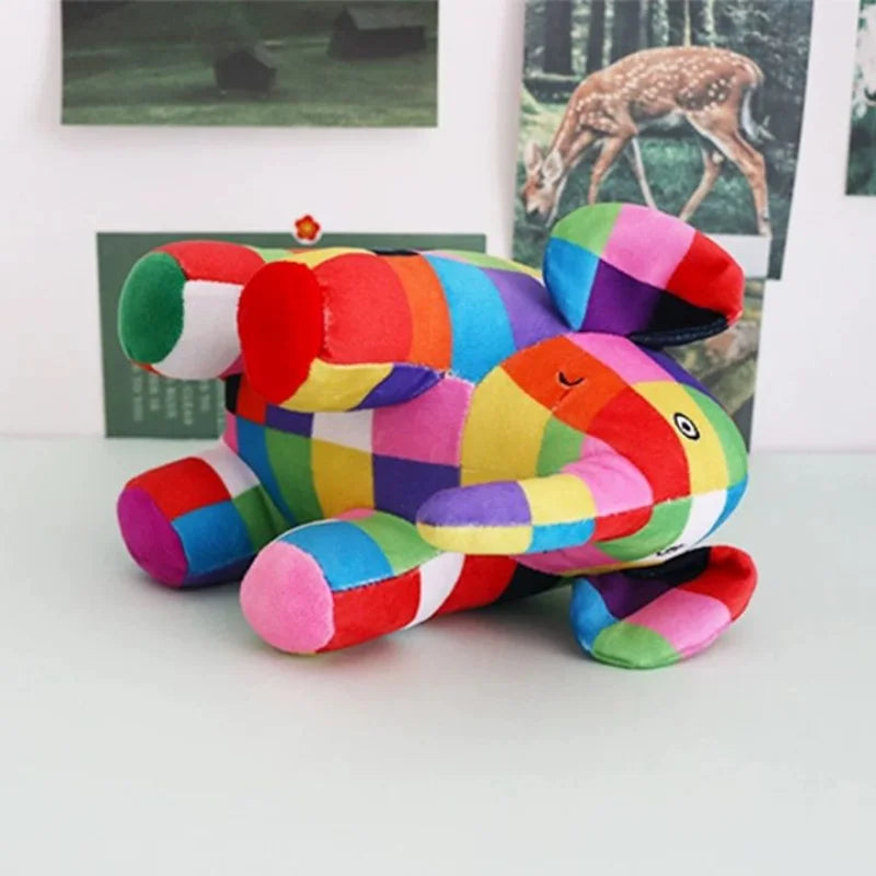 Newi Anime Colorful Elephant Figure Plush Doll