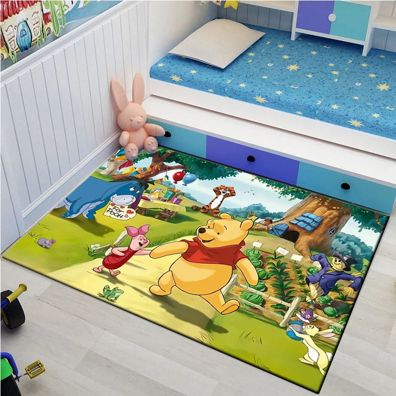 Disney Winnie the Pooh Printed Kids Non-slip Large Area Rug 3D Carpet for Home Living Room Children's Bedroom Sofa Doormat Decor