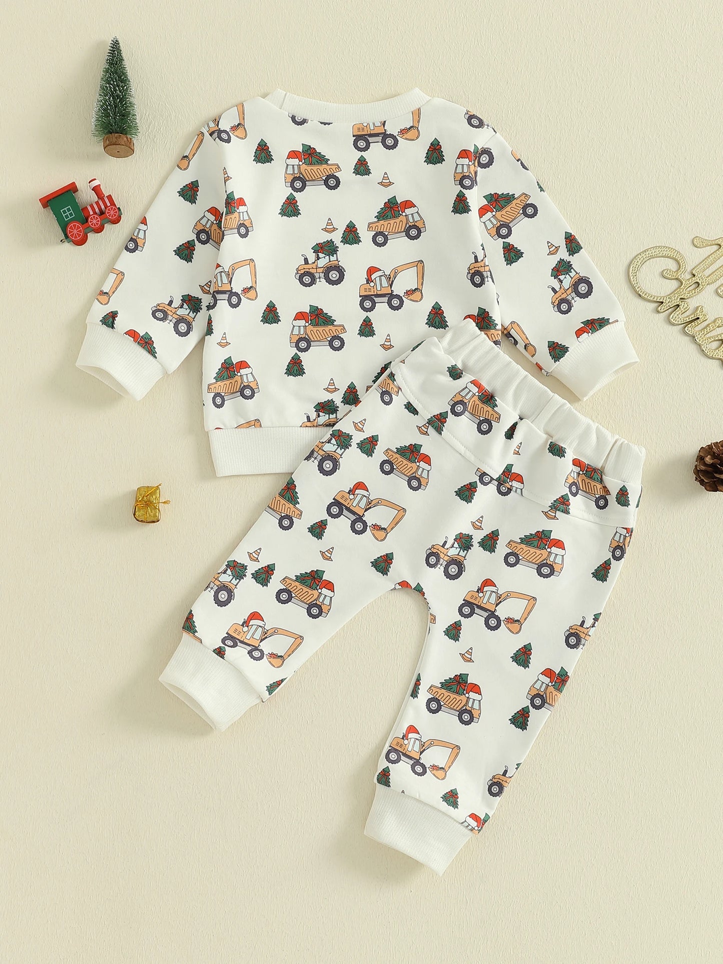 Baby Girl Christmas Outfit Reindeer Snowflake Print Long Sleeve Top