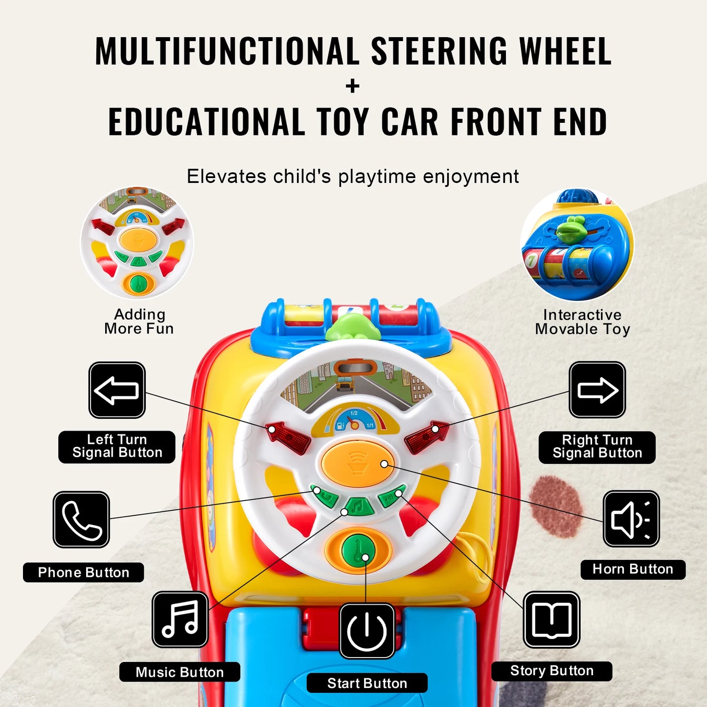 Toddler Ride On Push Car Sit to Stand