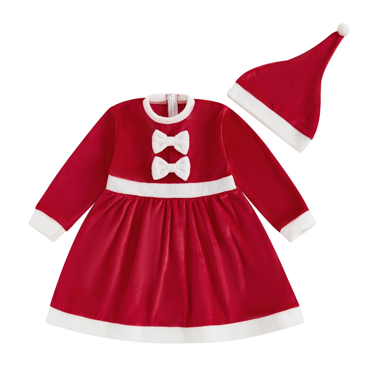 Adorable Baby Girls Winter Dress Stylish Long Sleeve Dress