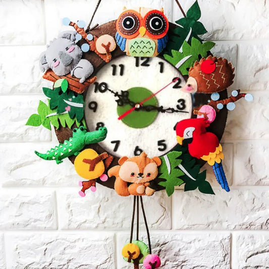 Handmade Felt Making Tools Child Toys Wall Clock