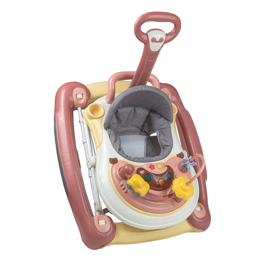 Foldable Baby Walker With Universal Wheel Handcart