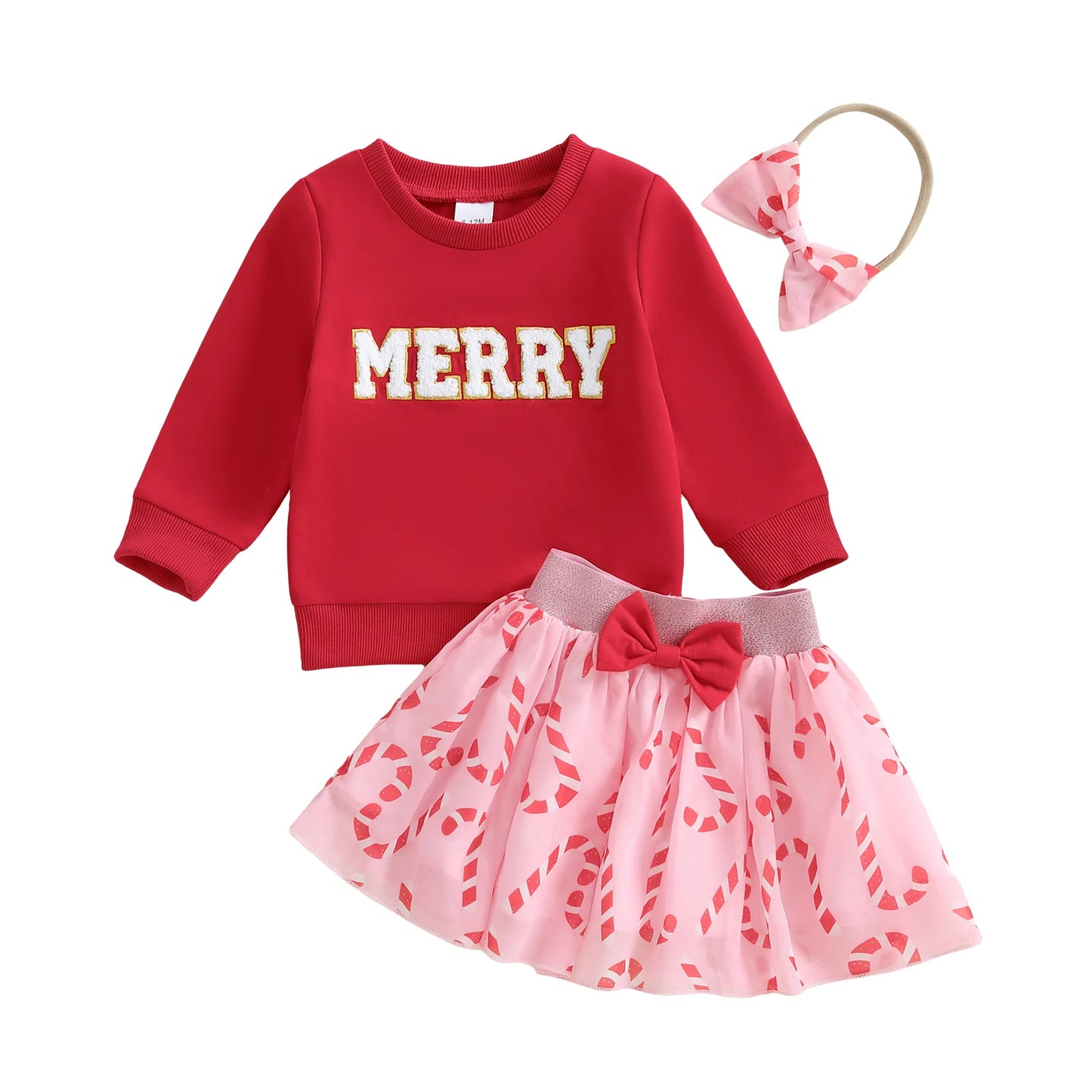 0-4Y Lovely Baby Girls Christmas Clothes Set