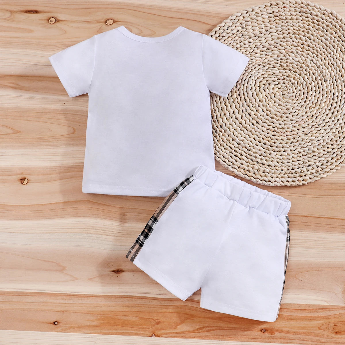 Baby Boy Clothes Set Short Sleeve Tees + Shorts Set