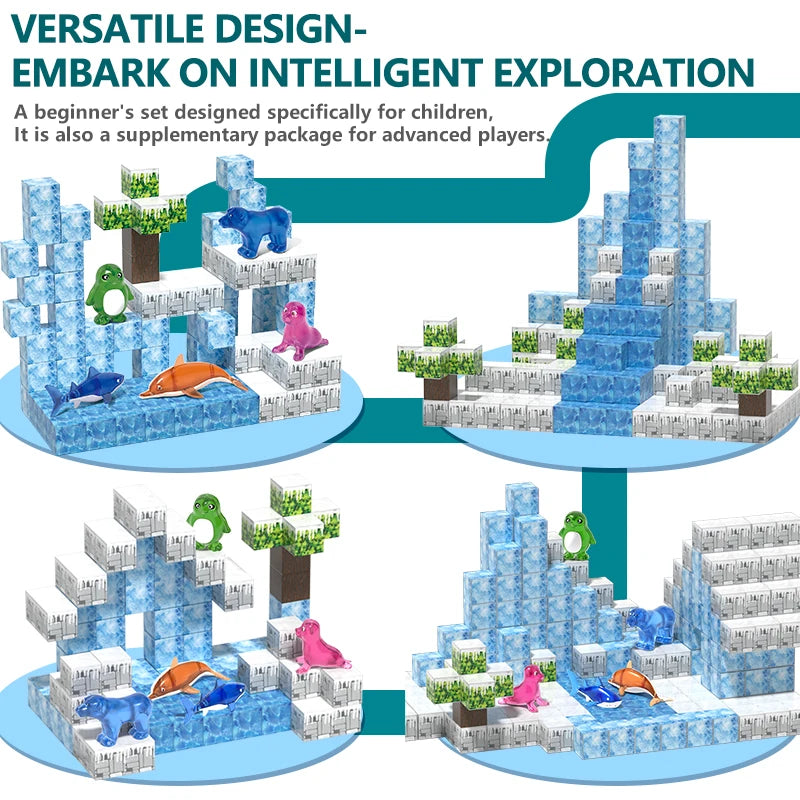 105 magnetic building blocks for children ages 3 and up