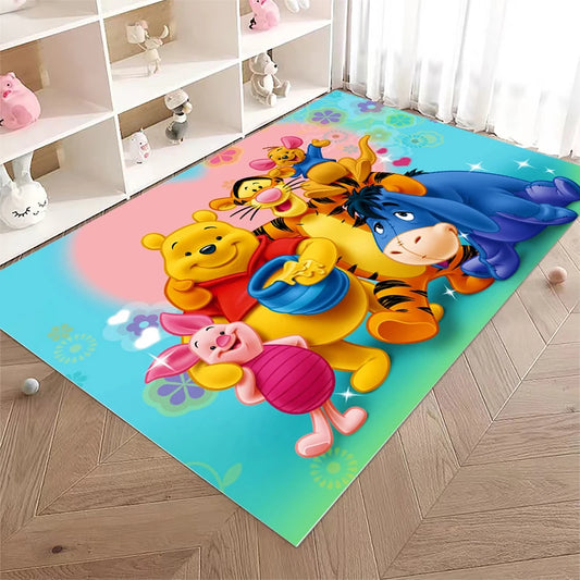 Disney Winnie the Pooh Printed Kids Non-slip Large Area Rug 3D Carpet for Home Living Room Children's Bedroom Sofa Doormat Decor