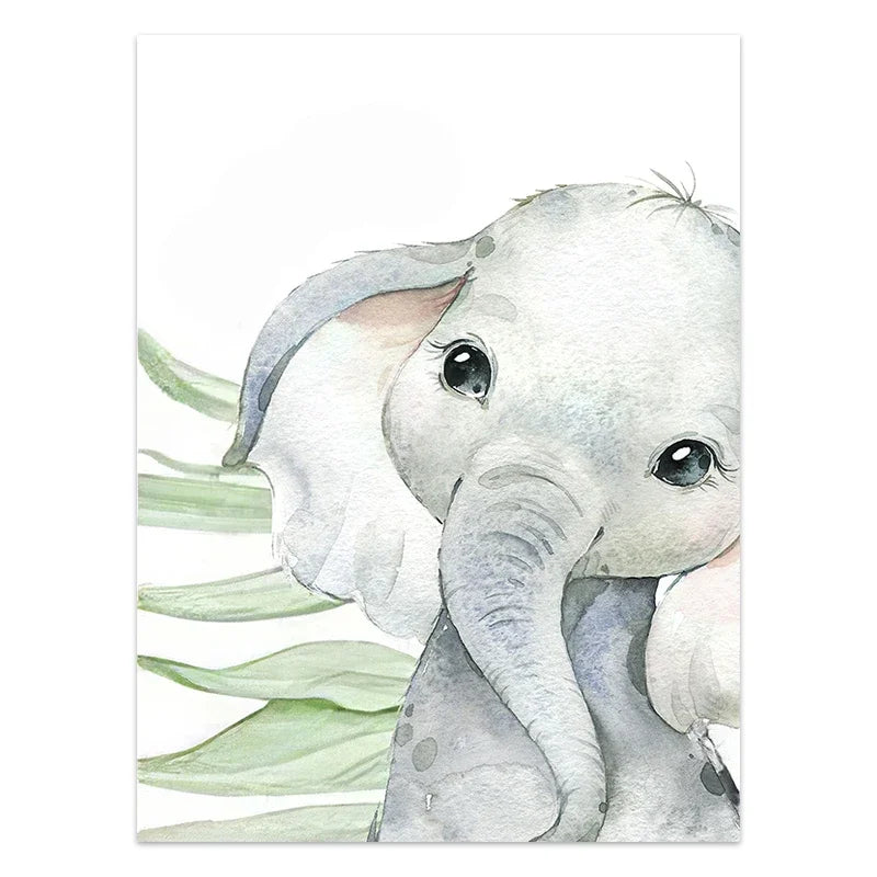 Cute Animal Poster Decoration Bedroom Baby Room Wall Canvas Painting Child Room Personalised Gifts for Kids Picture Home Decor
